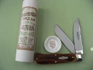 GREAT EASTERN 235220 TRAPPER ANTIQUE AUTUMN NATURAL BONE