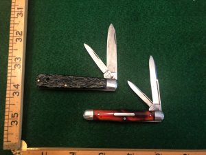 2 Remington Knives R1285 Faux Tortoise Jack and R1573 EDC