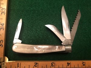 G.W.S. (Wadsworth?) Four Blade Knife - Salesman Sample