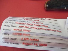 Tuna Valley Phoenix Jack Amber Stag Damascus Tuna Valley Phoenix Jack Amber Stag Damascus