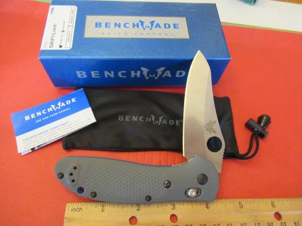 Benchmade Grey G-10 Handle Model Griptilian 550-1