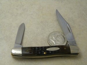 Case XX USA 9 Dot (1981) Pretty Bone 06247 Large Pen Knife