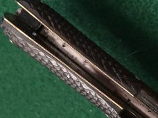 Very Rare Thompson Nassau St. Dublin Folding Coffin Handled Folding Bowie Knife Very Rare Thompson Nassau St. Dublin Folding Coffin Handled Folding Bowie Knife