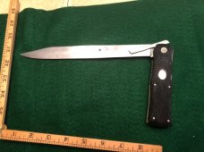 Very Rare Thompson Nassau St. Dublin Folding Coffin Handled Folding Bowie Knife Very Rare Thompson Nassau St. Dublin Folding Coffin Handled Folding Bowie Knife