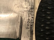 Very Rare Thompson Nassau St. Dublin Folding Coffin Handled Folding Bowie Knife Very Rare Thompson Nassau St. Dublin Folding Coffin Handled Folding Bowie Knife