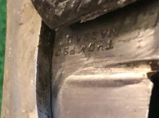 Very Rare Thompson Nassau St. Dublin Folding Coffin Handled Folding Bowie Knife Very Rare Thompson Nassau St. Dublin Folding Coffin Handled Folding Bowie Knife