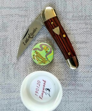 GREAT EASTERN KINGWOOD LITTLE RATTLER 190129 KNIFE,NEW RELEASE,NIT, 2.8"  