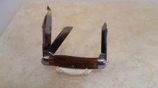 Schrade Cut. Co. Junior Stockman Knife with Peachsead Bone (1904-46) Schrade Cut. Co. Junior Stockman Knife with Peachsead Bone (1904-46)