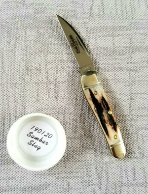 GREAT EASTERN Northfield Sambar Stag LITTLE RATTLER 190120 KNIFE,NEW RELEASE,NIT, 2.8"  closed