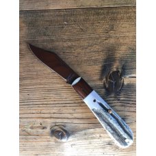 A. Wright & Son Sheffield, England Classic Barlow Knife w/Stag Scales and Clip Blade A. Wright & Son Sheffield, England Classic Barlow Knife w/Stag Scales and Clip Blade