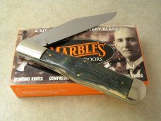 Marbles M.S.A. Co. 02 Gladstone, Mich USA Mastadon Ivory Large Coke Bottle Knife in Box c.2002