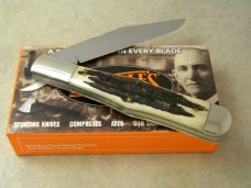 Marbles M.S.A. Co. 02 Gladstone, Mich USA Stag Bone Large Coke Bottle Knife in Box c.2002
