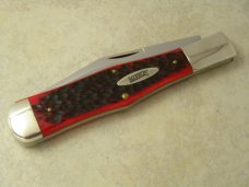 Marbles M.S.A. Co. 02 Gladstone, Mich USA Red Bone Large Coke Bottle Knife in Box c.2002