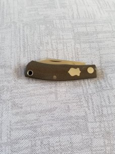 Vetrov Custom Native Knife ,NEW, OD Micarta, 3.625",M390,slip & box, original Native designer