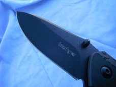 NOS Kershaw 3850 Swerve Assisted Flipper 3" Plain Blade, Black.  NOS.  No box.