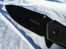 NOS Kershaw 3850 Swerve Assisted Flipper 3" Plain Blade, Black.  NOS.  No box.