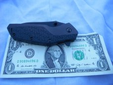 NOS Kershaw 3850 Swerve Assisted Flipper 3" Plain Blade, Black.  NOS.  No box.