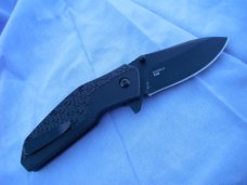 NOS Kershaw 3850 Swerve Assisted Flipper 3" Plain Blade, Black.  NOS.  No box.
