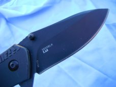 NOS Kershaw 3850 Swerve Assisted Flipper 3" Plain Blade, Black.  NOS.  No box.