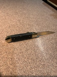 Hubertus Bluegray Bone Switchblade Hubertus Bluegray Bone Switchblade