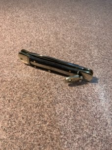 Hubertus Bluegray Bone Switchblade Hubertus Bluegray Bone Switchblade
