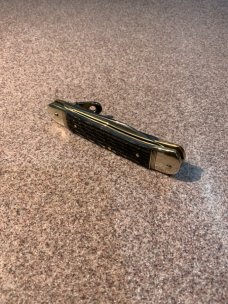 Hubertus Bluegray Bone Switchblade Hubertus Bluegray Bone Switchblade