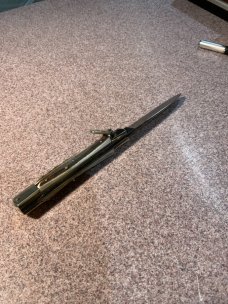Hubertus Brown Bone Switchblade