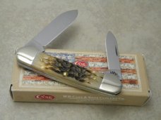 Case XX USA 62131 CV Amber Bone Peach Seed Canoe Knife 2019 Case XX USA 62131 CV Amber Bone Peach Seed Canoe Knife 2019