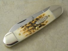 Case XX USA 62131 CV Amber Bone Peach Seed Canoe Knife 2019 Case XX USA 62131 CV Amber Bone Peach Seed Canoe Knife 2019