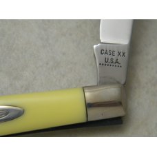 Case XX USA 9 Dot Yellow 31048 Slimline Trapper Farmers Jack Knife in Box Case XX USA 9 Dot Yellow 31048 Slimline Trapper Farmers Jack Knife in Box