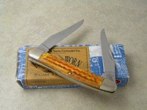 Case XX USA 3 Dot Muskrat SS Harvest Orange Muskrat Knife in Box