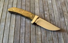 BUCK GEN 5 KNIFE, Discontinued Model, Golden/Black Wood Handle, Nickel Silver Guard BUCK GEN 5 KNIFE, Discontinued Model, Golden/Black Wood Handle, Nickel Silver Guard