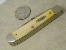 Case XX USA Smooth Bone BW254 SS John F. Kennedy Trapper Knife NIB 1995 Case XX USA Smooth Bone BW254 SS John F. Kennedy Trapper Knife NIB 1995