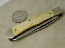 Case XX USA Smooth Bone BW254 SS John F. Kennedy Trapper Knife NIB 1995 Case XX USA Smooth Bone BW254 SS John F. Kennedy Trapper Knife NIB 1995