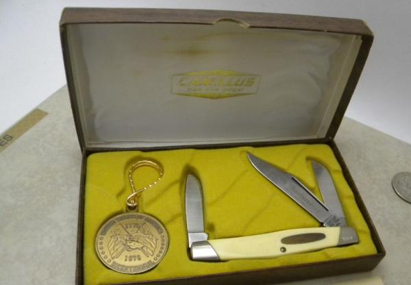 Camillus New York USA 100th Anniversary 1876-1976 White #200 Stockman Knife in Box Camillus New York USA 100th Anniversary 1876-1976 White #200 Stockman Knife in Box