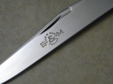 Schatt & Morgan File & Wire Tested Series 5-II Worm Groove Bone 041111 Toothpick Knife in Box c.2010
