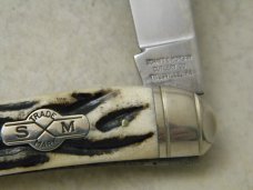 Schatt & Morgan File & Wire Tested Series 5-II Worm Groove Bone 041111 Toothpick Knife in Box c.2010