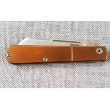 LION STEEL DOM SHEEPSFOOT COPPER SLIM EURO BARLOW JACK KNIFE,used,3.75" M390