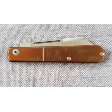 LION STEEL DOM SHEEPSFOOT COPPER SLIM EURO BARLOW JACK KNIFE,used,3.75" M390