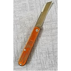 LION STEEL DOM SHEEPSFOOT COPPER SLIM EURO BARLOW JACK KNIFE,used,3.75" M390