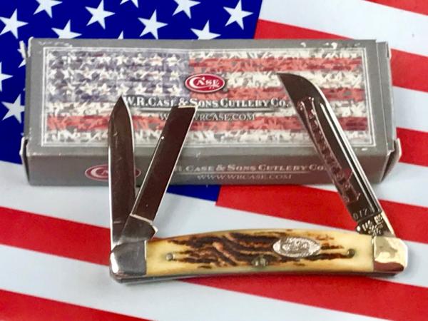 Case xx 1984 Whittler on Congress Frame -Great Second Cut Stag Handles -Red Blade Etch -NOS in Minty Case xx 1984 Whittler on Congress Frame -Great Second Cut Stag Handles -Red Blade Etch -NOS in Minty