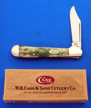 CASE XX USA 61549 Appaloosa Green Bone LARGE COPPERLOCK 1st Year Floating Dots Knife 1997 MIB