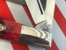 1987 Case xx Razor Knife w Great Red Pick Bone Handles MDL R62005 R SSP 1987 Case xx Razor Knife w Great Red Pick Bone Handles MDL R62005 R SSP