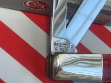 1987 Case xx Razor Knife w Great Red Pick Bone Handles MDL R62005 R SSP 1987 Case xx Razor Knife w Great Red Pick Bone Handles MDL R62005 R SSP