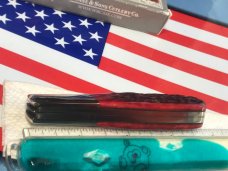 1987 Case xx Razor Knife w Great Red Pick Bone Handles MDL R62005 R SSP 1987 Case xx Razor Knife w Great Red Pick Bone Handles MDL R62005 R SSP