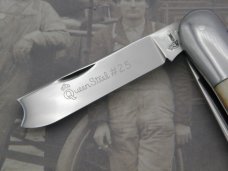 Queen Cutlery #25 Barlow Saw Cut Bone:  3 1/2” closed, 1958 - 1960