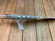 Viper Quality Hammered Titanium Bolsters with Ram’s Horns Handles Viper Quality Hammered Titanium Bolsters with Ram’s Horns Handles
