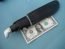 Buck USA 119 FIXED BLADE HUNTING SKINNING KNIFE. Original Sheath. Made 1972-1986. MADE IN USA!!! Buck USA 119 FIXED BLADE HUNTING SKINNING KNIFE. Original Sheath. Made 1972-1986. MADE IN USA!!!