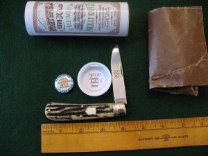GREAT EASTERN NORTHFIELD EXOTIC INDIA BONE KNIFE PATTERN 745120  NIB