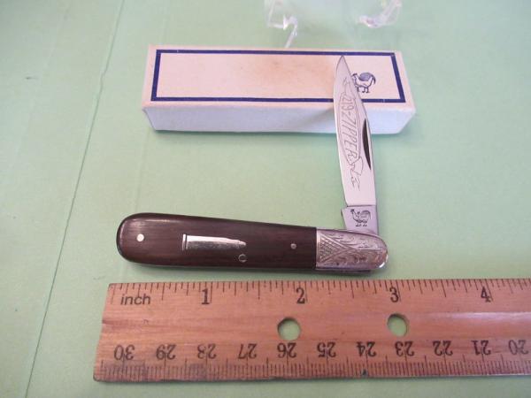 Hen & Rooster . Wood Handle Barlow  Pattern # CM-8 